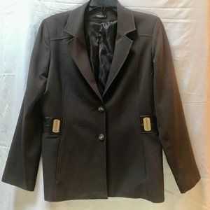 Excellent -Jacket & Pants Brown color (sold separate or together) Leather trim